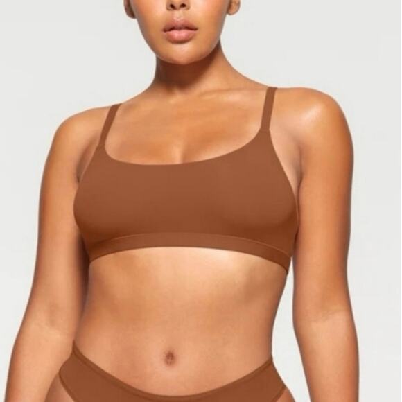 SKIMS VELORE Lg COPPER SET Sweatpant Joggers x Fits Everybody Bralette - Picture 3 of 12